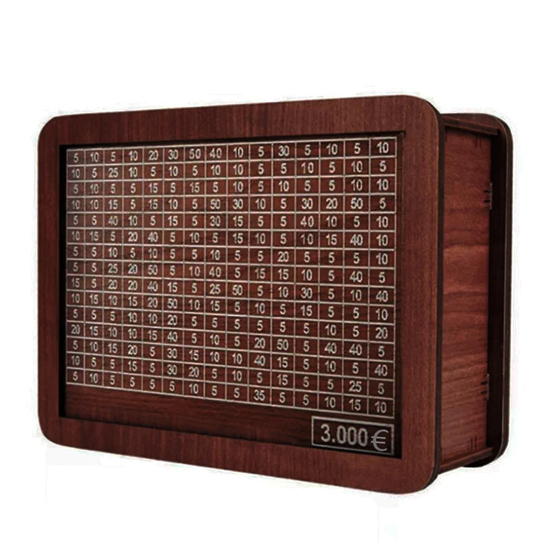 1000/2000/3000/5000/10000 Euro Box Challenge Cash Storage Case