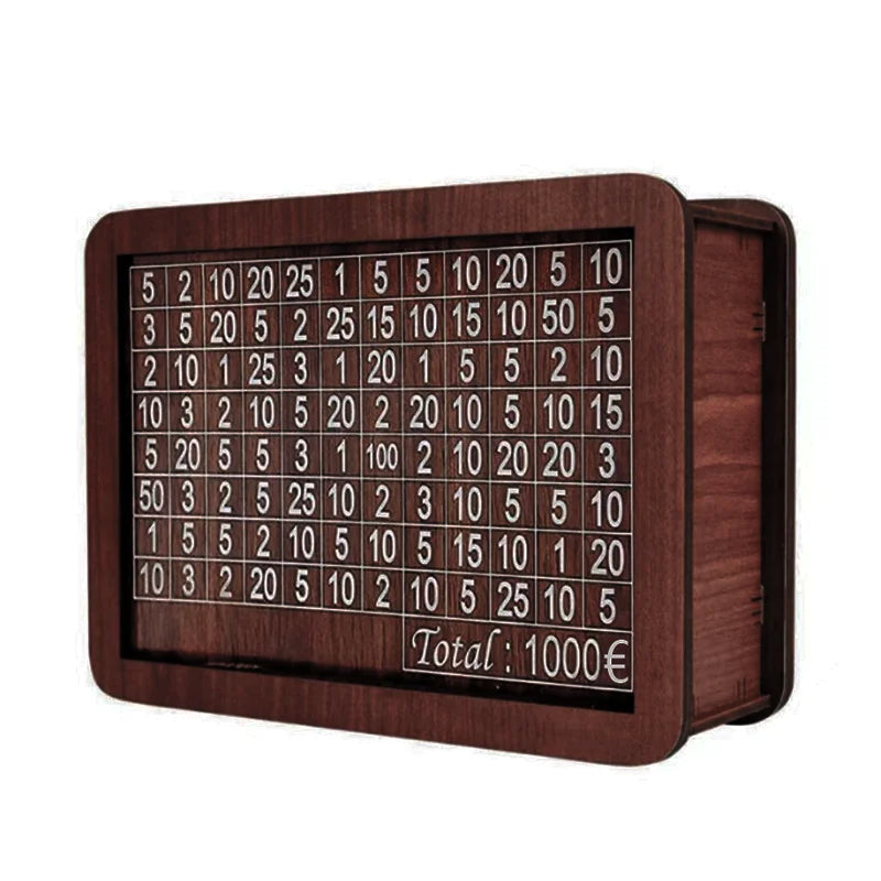 1000/2000/3000/5000/10000 Euro Box Challenge Cash Storage Case