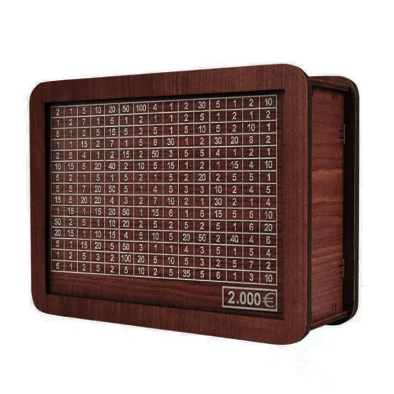 1000/2000/3000/5000/10000 Euro Box Challenge Cash Storage Case