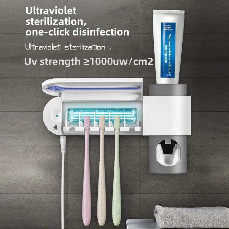Toothbrush Holder Wall Mounted Solar UV Light