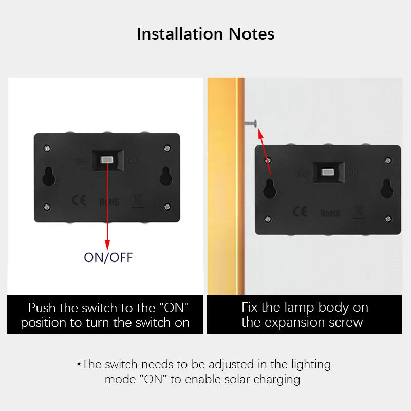 6LED Solar Lights, Outdoor Atmosphere Wall Lamp,Up And Down Light Control for Garden Yard Street Balcony Terrace Camping Decor